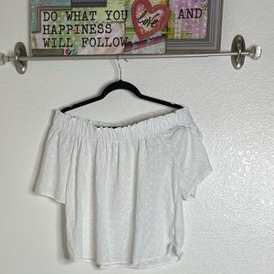 White off the shoulder blouse